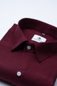 Maroon Color Pure Cotton Wide Stripe Shirt For Men - Punekar Cotton