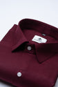 Maroon Color Pure Cotton Wide Stripe Shirt For Men - Punekar Cotton