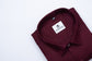 Maroon Color Pure Cotton Wide Stripe Shirt For Men - Punekar Cotton