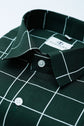 Mehndi Color Big Checks Cotton Shirts For Men - Punekar Cotton