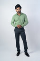 Metal Grey Color Blend Cotton Pant For Men - Punekar Cotton