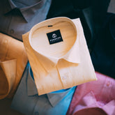 Milky White Color Embroidery Pure Cotton Shirt For Men - Punekar Cotton