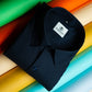 Navy Blue Color Twitter Lining Blende Cotton Shirts For Men - Punekar Cotton