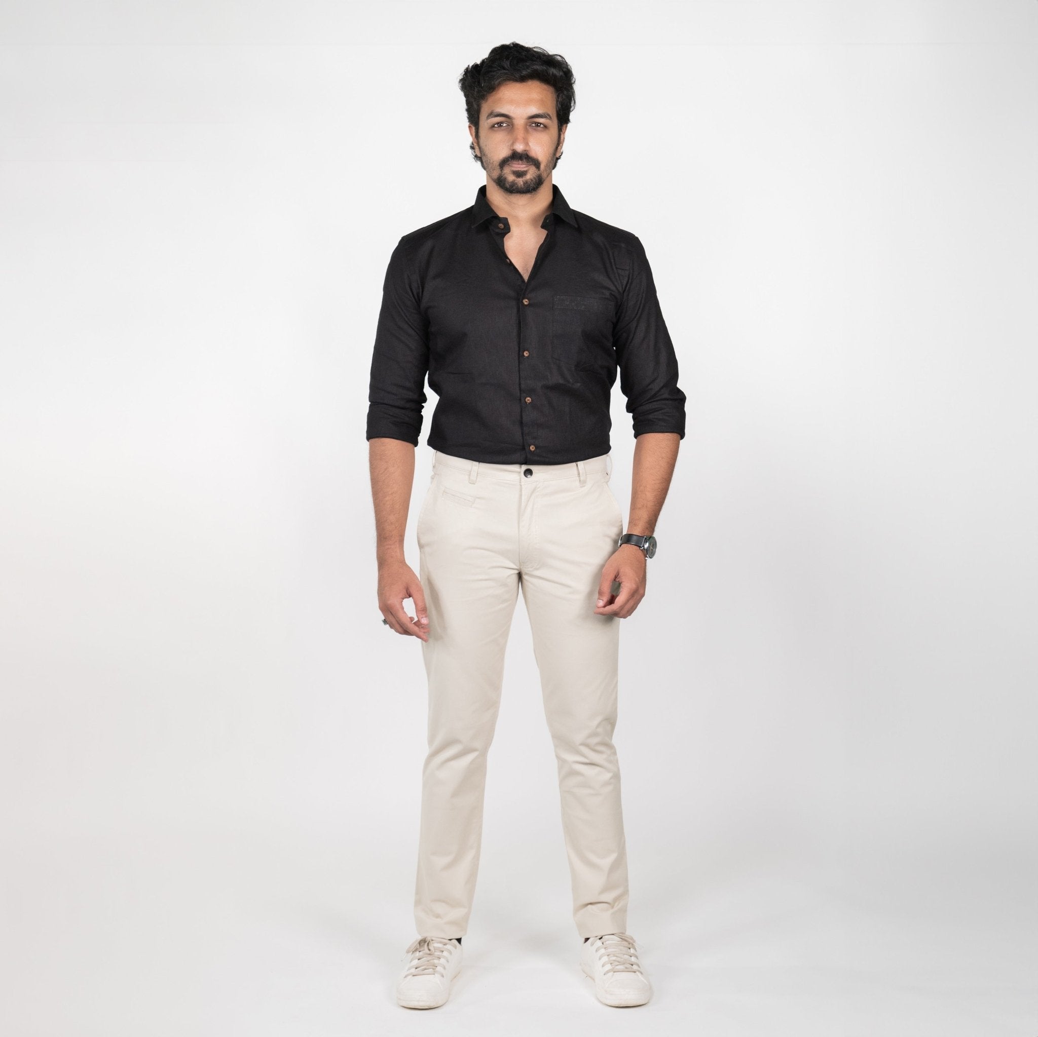 Dark Grey color blend cotton pant for men – Punekar Cotton