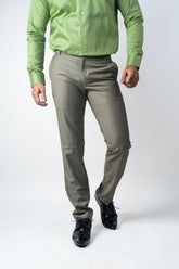 Olive Green Color Blend Cotton Pant For Men - Punekar Cotton