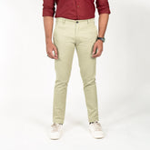Olive Green Color Cotton Trouser Pants for Men - Punekar Cotton