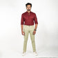 Olive Green Color Cotton Trouser Pants for Men - Punekar Cotton