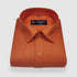 Orange Color Blended Linen Shirt For Men's - Punekar Cotton