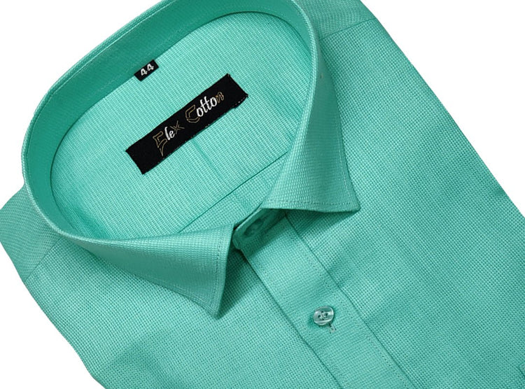 Peacock Green Color Casa Linen Shirt For Men's - Punekar Cotton