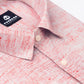 Pink Color Blend Cotton Shirt For Men - Punekar Cotton