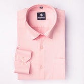 Pink Color Cotton Satin Shirt For Men - Punekar Cotton