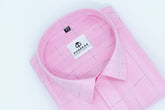 Pink Color Pure Cotton Shirts For Men - Punekar Cotton
