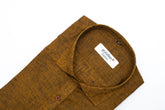 Punekar Cotton Dark Mehndi Color Pure Cotton Handmade Formal Shirt for Men's. - Punekar Cotton