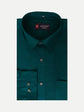 Punekar Cotton Forest Green Color 100% Mercerised Cotton Diagonally Woven Formal Shirt for Men's. - Punekar Cotton