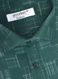 Punekar Cotton Forest Green Color Pure Cotton Handmade Formal Shirt for Men's. - Punekar Cotton