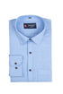 Punekar Cotton Light Blue Color Linning Criss Cross Woven Cotton Shirt for Men's. - Punekar Cotton