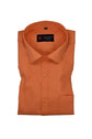 Punekar Cotton Orange Color Rich Cotton Formal Shirt For Men's - Punekar Cotton