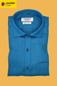 Punekar Cotton Peacock Color Formal Linen shirts for Men's - Punekar Cotton