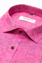 Punekar Cotton Pink Color Pure Cotton Handmade Formal Shirt for Men's. - Punekar Cotton