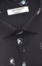 Punekar Cotton Printed Black Color Pure Cotton Handmade Shirt For Men's. - Punekar Cotton