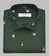 Punekar Cotton Printed Dark Mehandi Color Pure Cotton Handmade Shirt For Men's. - Punekar Cotton