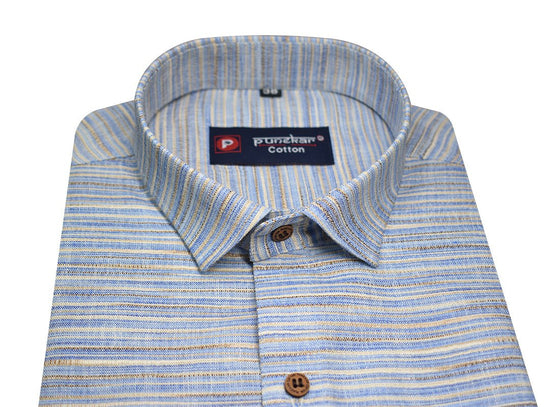 Purple Color Handmade Shirts For Men's - Punekar Cotton