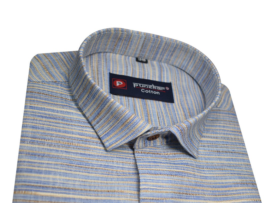 Purple Color Handmade Shirts For Men's - Punekar Cotton