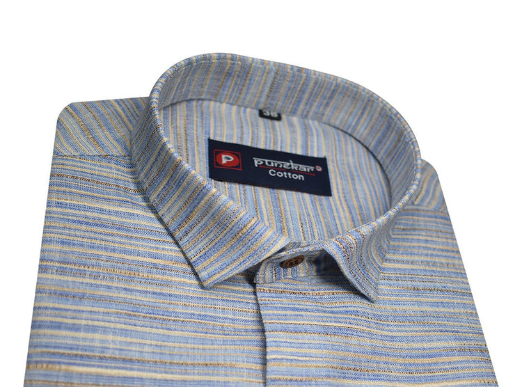 Purple Color Handmade Shirts For Men's - Punekar Cotton