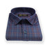 Purple Color Poly Cotton Casual Checked Shirt For Men - Punekar Cotton