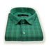 Rama Green Color Poly Cotton Casual Checked Shirt For Men - Punekar Cotton