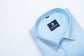 Sky Blue Color Pure Cotton Wide Stripe Shirt For Men - Punekar Cotton