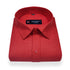 Tomato Red Color Blende Linen Shirt For Men's - Punekar Cotton
