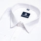 White Color Lycra Twill Cotton Shirt For Men - Punekar Cotton