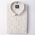 White Tan Color Kaleida Printed Shirt For Men - Punekar Cotton