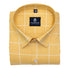 Yellow Color Big Checks Cotton Shirts For Men - Punekar Cotton