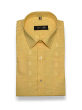Yellow Color Cotton Embroidery Butta Patta Shirts For Men’s - Punekar Cotton