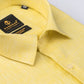 Yellow Color Prime Linen Shirt For Men - Punekar Cotton